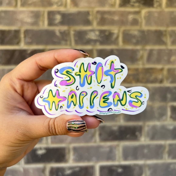 😎 Bubble Letter Glossy Stickers with Motivational Quotes | Assortment, Funny - Picture 5 of 12